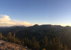 a scenic view of the mountains