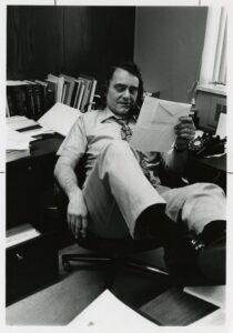 Professor William J. Lockhart in his office